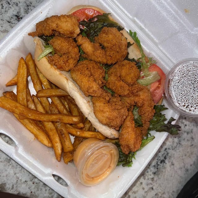 Fried Shrimp Po Boy.