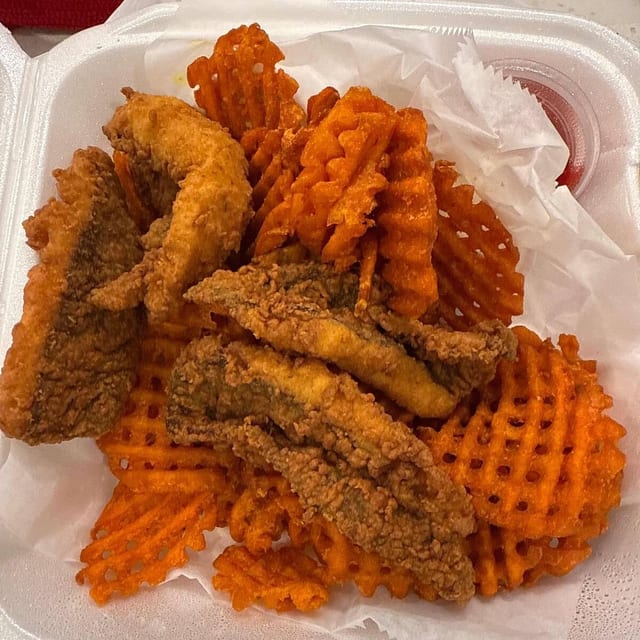 Fried Tilapia Basket (4 Pieces).