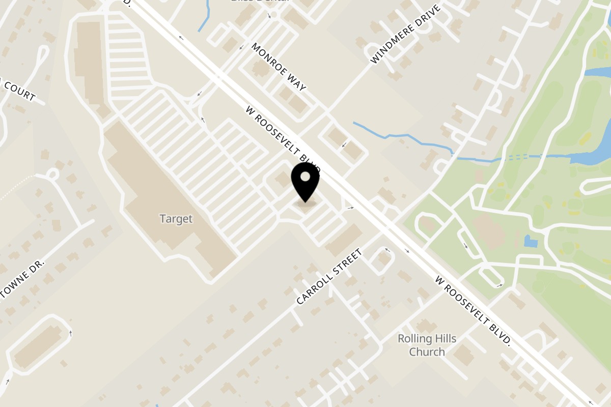 Map showing the location of Shake Shake Seafood Monroe on 2841 W Hwy 74 in Monroe